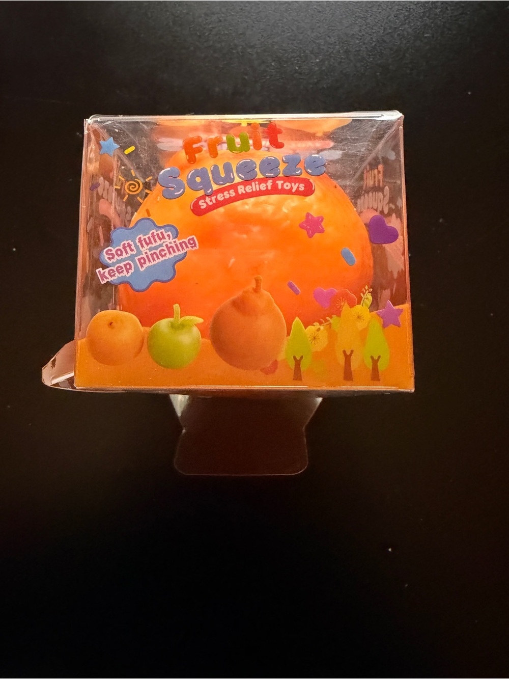 New Squishy Tangerine Crunchy Textured Squeeze Toy Fidget ASMR Tactile Squish